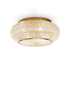 Плафон PASHA' PL10 ORO 100791 Ideal Lux 10xE14 | Osvetlenieto.bg