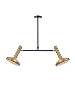 Полилей SHERLOCK AR4182P69BB Aca Lighting 2xE27 | Osvetlenieto.bg