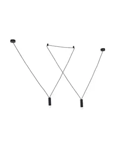 Полилей TERES YL22P2BK Aca Lighting 2xG9 | Osvetlenieto.bg