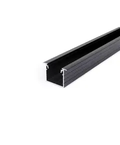 Черен LED профил за вграждане LINEA-IN20 2000 | Osvetlenieto.bg