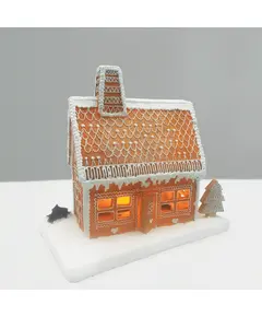 Коледна декорация LED GINGERBREAD HOUSE X0323 Aca Lighting 3xAA | Osvetlenieto.bg