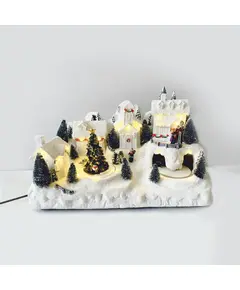 Коледна декорация SNOWY VILLAGE X0311 Aca Lighting | Osvetlenieto.bg