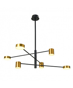 LED Полилей REMDAL PND-16374-6-BK-GD-3K Italux 26W 3000K | Osvetlenieto.bg