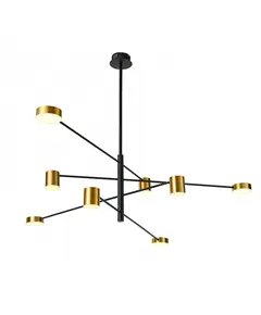 LED Полилей REMDAL PND-16374-8-BK-GD-3K Italux 36W 3000K | Osvetlenieto.bg