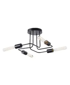 Плафон COBRA TNK933844CBK Aca Lighting 4xE27 | Osvetlenieto.bg