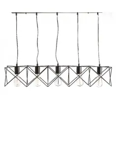 Полилей ANDY KS1462P5BK Aca Lighting 5xE27 | Osvetlenieto.bg