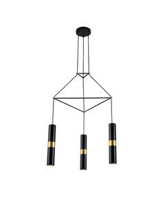 Полилей DA VINCI HM853P56BK Aca Lighting 3xGU10 | Osvetlenieto.bg