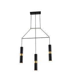 Полилей DA VINCI HM853P66BK Aca Lighting 3xGU10 | Osvetlenieto.bg