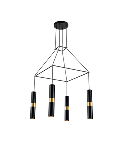Полилей DA VINCI HM854P56BK Aca Lighting 4xGU10 | Osvetlenieto.bg