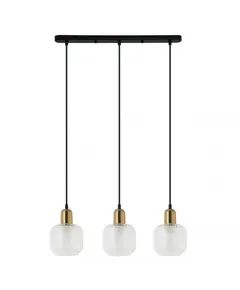 Полилей LAMEZIA PND-67594-3-BRO+CL Italux 3xE27 | Osvetlenieto.bg