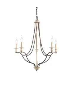 Полилей LYON EG5875P70R Aca Lighting 5xE14 | Osvetlenieto.bg