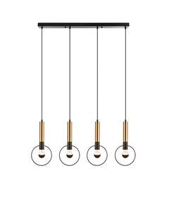 Полилей MIRACOLO HL39974P94BB Aca Lighting 4xE27 | Osvetlenieto.bg