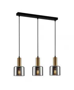 Полилей SANTIA PND-65342-3-BRO+SG Italux 3xE27 | Osvetlenieto.bg