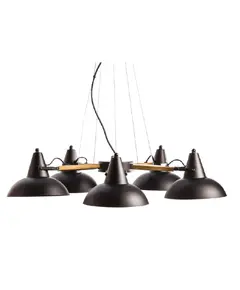 Полилей SOLON KS2025P5BK Aca Lighting 5xE27 | Osvetlenieto.bg