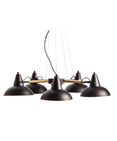 Полилей SOLON KS2025P5BK Aca Lighting 5xE27 | Osvetlenieto.bg