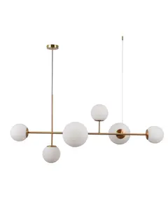 Полилей VAILANTE PND-31221-6-HBR Italux 3xE27+3xE14 | Osvetlenieto.bg