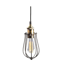 Пендел SOTIS KS2047P1BK Aca Lighting 1xE27 | Osvetlenieto.bg