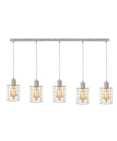 Полилей DUBLIN GN735PAW Aca Lighting 5xE27 | Osvetlenieto.bg