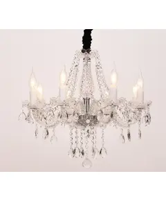 Полилей GLADIOLO BLK80418PCC Aca Lighting 8xE14 | Osvetlenieto.bg