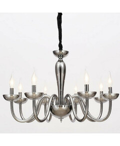 Полилей LUNARIA BLK82188PSGC Aca Lighting 8xE14 | Osvetlenieto.bg