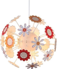 Детски пендел FLOWERS MD160224FLW Aca Lighting 4xE14 | Osvetlenieto.bg