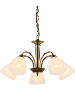 Полилей BYRON DLX7395BR Aca Lighting 5xE14 | Osvetlenieto.bg
