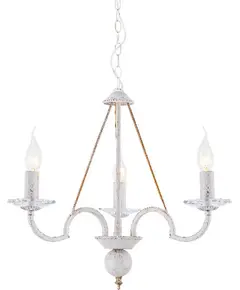 Полилей GEISHA DL9363PWG Aca Lighting 3xE14 | Osvetlenieto.bg