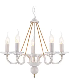 Полилей GEISHA DL9365PWG Aca Lighting 5xE14 | Osvetlenieto.bg