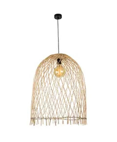 Пендел ZAMBELIS 18181 PENDANT LIGHT BAMBOO 1L 1xE27 | Osvetlenieto.bg