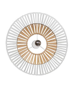 Аплик ZAMBELIS 19250 CEILING LIGHT WHITE BAMBOO 1xE27 | Osvetlenieto.bg