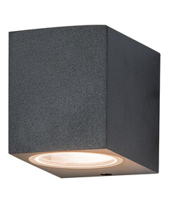 Фасаден аплик ZAMBELIS E123 OUTDOOR SCONCE ALUMINIUM GLASS DIFFUSER GRAPHITE 1xGU10 | Osvetlenieto.bg