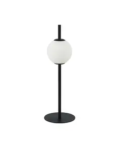 LED Настолна лампа ZAMBELIS 20134 TABLE LIGHT GLASS &METAL WHITE-BLACK 6W 3000K | Osvetlenieto.bg