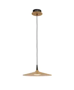 LED Пендел ZAMBELIS 19150 PENDANT LIGHT WOOD 8W 3000K | Osvetlenieto.bg