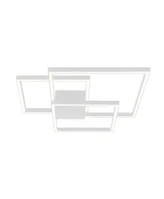 LED Плафон ZAMBELIS 2024 CEILING LIGHT ALUMINUM&ACRYLIC SANDY WHITE 42W 3000K | Osvetlenieto.bg