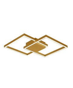 LED Плафон ZAMBELIS 2028 CEILING LIGHT ALUMINUM&ACRYLIC GOLD 25W 3000K | Osvetlenieto.bg