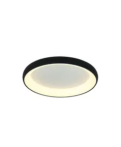 LED Плафон ZAMBELIS 2040 CEILING LIGHT ALUMINIUM & ACRYLIC  SANDY BLACK 30W 3000K | Osvetlenieto.bg