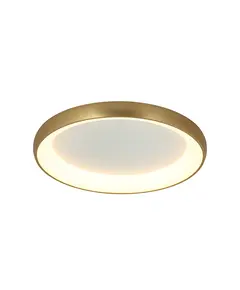 LED Плафон ZAMBELIS 2050 CEILING LIGHT ALUMINUM & ACRYLIC BRUSHED GOLD MATT 50W 3000K | Osvetlenieto.bg