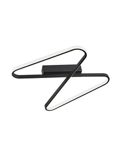 LED Плафон ZAMBELIS 2064 CEILING LIGHT ALUMINUM&SILICON SANDY BLACK 38W 3000K | Osvetlenieto.bg
