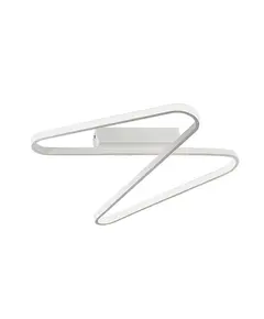 LED Плафон ZAMBELIS 2065 CEILING LIGHT ALUMINUM&SILICON SANDY WHITE 38W 3000K | Osvetlenieto.bg