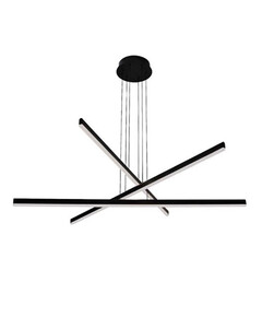 LED Полилей ZAMBELIS 1947 PENDANT LIGHT BLACK 48W 3000K | Osvetlenieto.bg