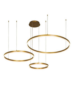LED Полилей ZAMBELIS 1956-D PENDANT LIGHT BRUSHED GOLD DIMMABLE 136W 3000K | Osvetlenieto.bg