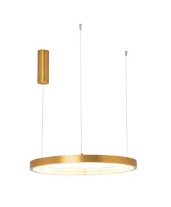 LED Полилей ZAMBELIS 2006 PENDANT LIGHT ALUMINIUM-ACRYLIC BRUSHED GOLD MATT 36W 3000K | Osvetlenieto.bg