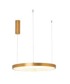 LED Полилей ZAMBELIS 2006 PENDANT LIGHT ALUMINIUM-ACRYLIC BRUSHED GOLD MATT 36W 3000K | Osvetlenieto.bg