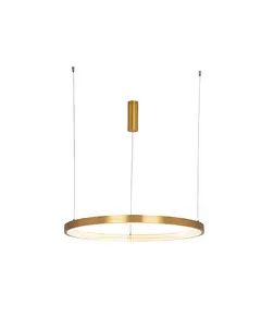 LED Полилей ZAMBELIS 2007 PENDANT LIGHT ALUMINIUM-ACRYLIC BRUSHED GOLD MATT 50W 3000K | Osvetlenieto.bg
