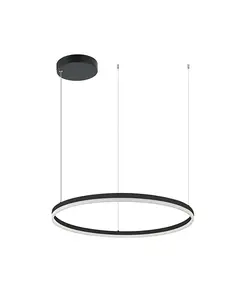 LED Полилей ZAMBELIS 20262 PENDANT LIGHT ALUMINUM & ACRYLIC DIMMABLE DOWN LIGHT BLACK 55W 3000K | Osvetlenieto.bg