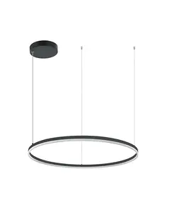 LED Полилей ZAMBELIS 20264 Dimmable Triac PENDANT LIGHT ALUMINIUM & ACRYLIC DIMMABLE DOWN LIGHT BLACK 84W 3000K | Osvetlenieto.bg