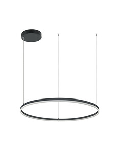 LED Полилей ZAMBELIS 20264 Dimmable Triac PENDANT LIGHT ALUMINIUM & ACRYLIC DIMMABLE DOWN LIGHT BLACK 84W 3000K | Osvetlenieto.bg