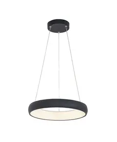 LED Полилей ZAMBELIS 2044 PENDANT LIGHT ALUMINUM & ACRYLIC SANDY BLACK 30W 3000K | Osvetlenieto.bg