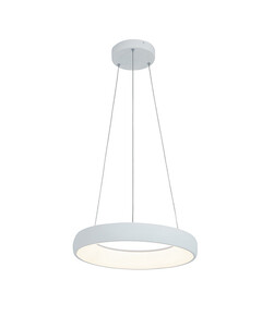 LED Полилей ZAMBELIS 2045 PENDANT LIGHT ALUMINUM & ACRYLIC SANDY WHITE 30W 3000K | Osvetlenieto.bg