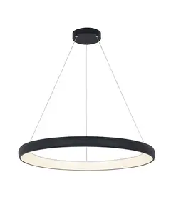 LED Полилей ZAMBELIS 2060 PENDANT LIGHT ALUMINUM & ACRYLIC SANDY BLACK 60W 3000K | Osvetlenieto.bg